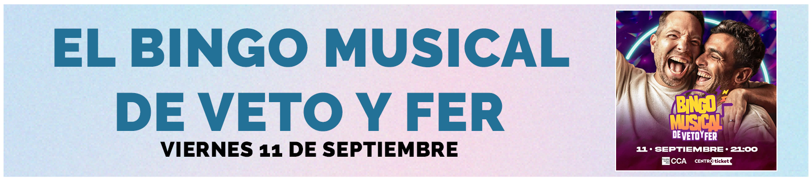 El bingo musical de Veto y Fer