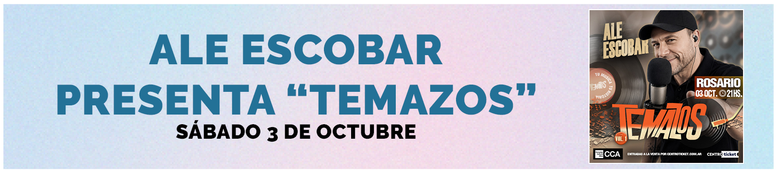 Ale Escobar presenta «Temazos»